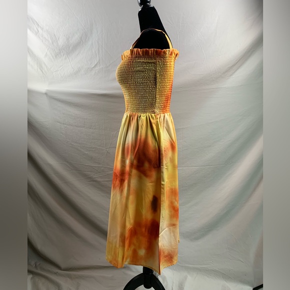 Tie Dye Shirred Cami Dress - Picture 7 of 8